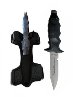 Apollo® Apollo Ocean Design SQR HRC50 Titanium Dive Knife
