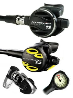 Atomic Aquatics T3 Regulator Set (DIN Or Yoke) & Free Termo Gauge -Dive Roam Atomic Aquatics T3 Z2 Yoke Regulator Set