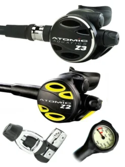 Atomic Aquatics Z3 Regulator Set (DIN Or Yoke) & Free Termo Gauge