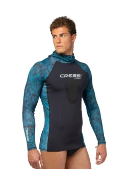 Cressi Cobia 1mm Hooded Long Sleeve Top -Dive Roam Cressi Cobia 1.5mm Hooded Long Sleeve Top Front