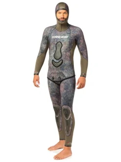 Cressi Seppia 3.5mm Open Cell Wetsuit Mens -Dive Roam Cressi Seppia 3.5mm 2 Piece Open Cell Wetsuit Mens Sidet with Hood