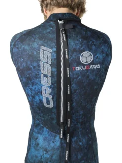 Cressi Tokugawa 3mm 1-Piece Wetsuit Mens -Dive Roam Cressi Tokugawa 3mm 1 Piece Suit Mens Back Detail