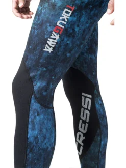 Cressi Tokugawa 3mm 1-Piece Wetsuit Mens -Dive Roam Cressi Tokugawa 3mm 1 Piece Suit Mens Legs Detail