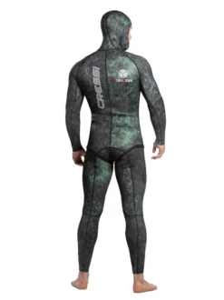 Cressi Tokugawa XTR 3mm 2-Piece Wetsuit Mens -Dive Roam Cressi TokugawaXTR 3mm 2 Piece Freediving Wetsuit Mens Back with Hood
