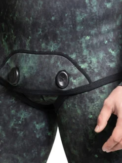 Cressi Tokugawa XTR 3mm 2-Piece Wetsuit Mens -Dive Roam Cressi TokugawaXTR 3mm 2 Piece Freediving Wetsuit Mens Crotch Detail