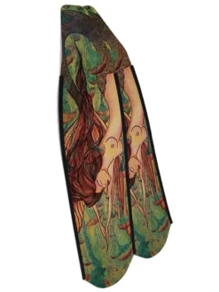 DiveR Freediving Fin Blades - Green Mermaid