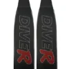 DiveR Freediving Fin Blades - Black Carbon Innegra