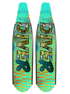 DiveR Freediving Fin Blades - Parrot