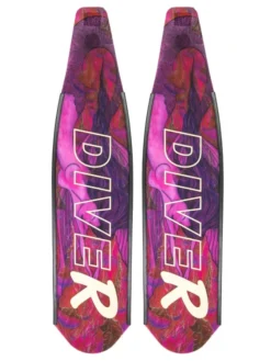 DiveR Freediving Fin Blades - Pink Mermaid