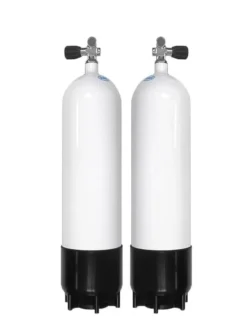 Faber 7L Steel HP (300 Bar) Sidemount Tanks With Opposite Valves