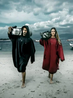 Fourth Element Storm Poncho -Dive Roam Fourth Element Storm Poncho Lifestyle Beach