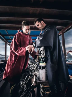 Fourth Element Storm Poncho -Dive Roam Fourth Element Storm Poncho Lifestyle On Board