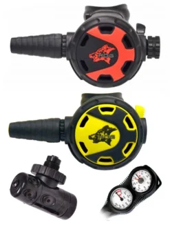 HOG D1X (DIN Or Yoke) / Classic 2.0 / Classic 2.0 Octo & Free Termo Gauge -Dive Roam HOG D1X DIN Classic 2.0 Regulator Classic 2.0 Octopus Termo Twin Gauge