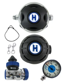 Halcyon Regulator Set: H50D (DIN Only) / Halo / Aura Occy & FREE Termo Gauge -Dive Roam Halcyon H50D DIN Halo Aura Master Gauge Clips Necklace 4ef653ed 3bdb 4056 a798 a1880b64b634