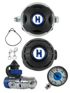 Halcyon Regulator Set: H75P (DIN Only) / Halo / Aura Occy & FREE Termo Gauge -Dive Roam Halcyon H75P DIN Halo Aura Master Gauge Clips Necklace ecaf1c84 cc4c 4c33 b9f0 600b3abc3c36