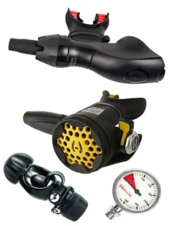 Hollis DC7 (DIN OR YOKE) / 500SE / LX150 Octopus & Free Termo Gauge -Dive Roam Hollis DC7 500SE LX100 Octopus Yoke Tech Gauge