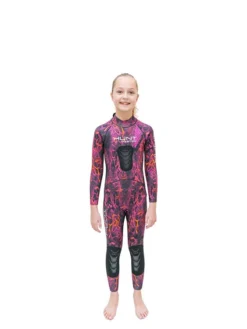 Huntmaster Burnum Camo 2mm Kids Wetsuit - Pink