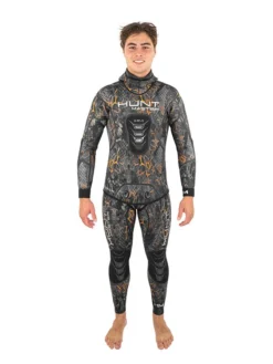 Huntmaster Burnum Huntsman 5mm Wetsuit -Dive Roam Huntmaster Burnum Huntsman 5mm Wetsuit Camo Series Blaze