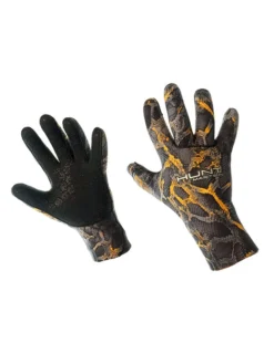 Huntmaster Burnum Neoprene 3.5mm Gloves Camo Series -Dive Roam Huntmaster Neoprene 3.5mm Gloves Camo Series Blaze