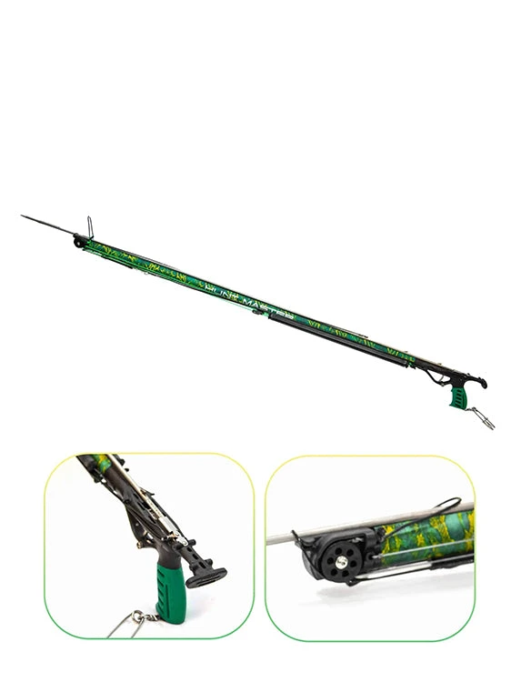 Huntmaster Wigun Aluminium Invert Roller Speargun Camo Series Green Camo 2 Huntmaster Wigun Aluminium Invert Roller Speargun Camo Series Green Camo - Image 2