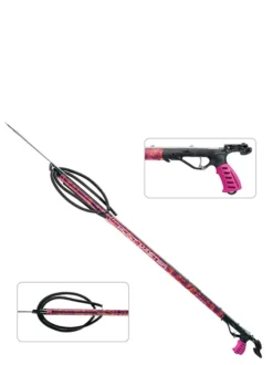 Huntmaster Wigun Aluminium Open Head Speargun Camo Series Pink Camo -Dive Roam Huntmaster Wigun Alu Open Head Speargun Camo Series Pink Camo Detail