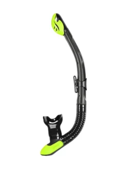Mares Ergo Dry Snorkel -Dive Roam Mares Ergo Dry Snorkel Black Lime