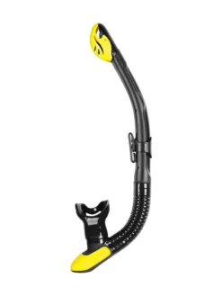 Mares Ergo Dry Snorkel -Dive Roam Mares Ergo Dry Snorkel Black Yellow