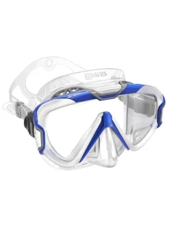 Mares Pure Wire Dive Mask -Dive Roam Mares Pure Wire Dive Mask Blue White Clear