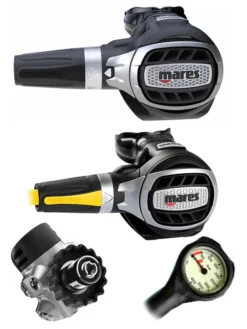 Mares Regulator Set: Ultra 72X (DIN Or Yoke) W/ Octopus & Free Termo Gauge 9 Mares Regulator Set: Ultra 72X (DIN Or Yoke) W/ Octopus & Free Termo Gauge -Dive Roam Mares Ultra 72X DIN Ultra Octopus Regulator Set