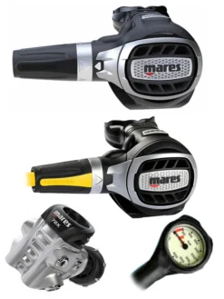 Mares Regulator Set: Ultra 72X (DIN Or Yoke) W/ Octopus & Free Termo Gauge 11 Mares Regulator Set: Ultra 72X (DIN Or Yoke) W/ Octopus & Free Termo Gauge -Dive Roam Mares Ultra 72X Yoke Ultra Octopus Regulator Set