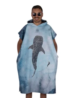 Ocean Armour Whale Shark Poncho -Dive Roam Ocean Armour Whale Shark Poncho Front