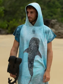 Ocean Armour Whale Shark Poncho -Dive Roam Ocean Armour Whale Shark Poncho Lifestyle Male Front