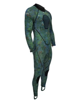 Ocean Hunter Chameleon Skin Spearfishing 1 Piece Suit -Dive Roam Ocean Hunter Chameleon Skin Lycra Suit Side