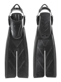 Oceanic Vortex V12 Fins W/ Spring Straps -Dive Roam Oceanic Vortex V12 Fins Front and Back