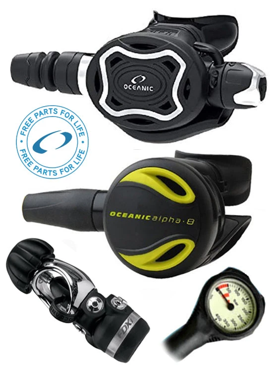 Oceanic Regulator Set: Zeo / FDXi (DIN Or Yoke) / Octopus & Free Termo Gauge 4 Oceanic Regulator Set: Zeo / FDXi (DIN Or Yoke) / Octopus & Free Termo Gauge - Image 4