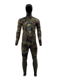 Rob Allen 5mm Open Cell 2-Piece Spearfishing Wetsuit (Price Per Piece) -Dive Roam Rob Allen 5mm Open Cell 2 Piece Wetsuit Front