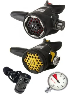 Hollis DCX (DIN OR YOKE) / LX200 / LX150 Octopus & Free Termo Gauge -Dive Roam Scubapro G260 MK25Evo R095 Set Tech Gauge