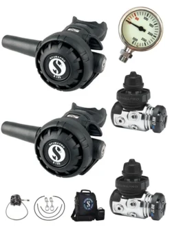 Scubapro MK17 Evo / R195 Backmount Tech Diver Regulator Set