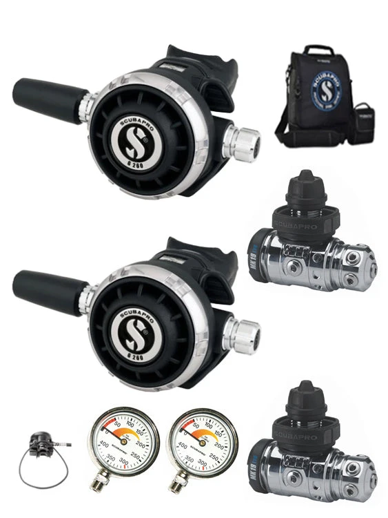 Scubapro MK25 Evo (or MK19 Evo) / G260 Sidemount Regulator Set 2 Scubapro MK25 Evo (or MK19 Evo) / G260 Sidemount Regulator Set - Image 2