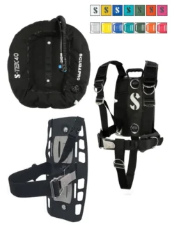 Scubapro S-Tek Pro Single System 6 Scubapro S-Tek Pro Single System -Dive Roam Scubapro S Tek 40lb Wing Pro Single System