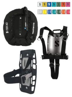 Scubapro S-Tek Pure Single System -Dive Roam Scubapro S Tek 40lb Wing Pure Single System