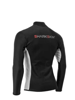 Sharkskin Chillproof Long Sleeve Chest Zip - Mens 7 Sharkskin Chillproof Long Sleeve Chest Zip - Mens -Dive Roam Sharkskin Chillproof Long Sleeve Chest Zip Mens Black Silver Back