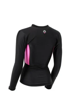Sharkskin Chillproof Long Sleeve Chest Zip - Womens 10 Sharkskin Chillproof Long Sleeve Chest Zip - Womens -Dive Roam Sharkskin Chillproof Long Sleeve Chest Zip Womens Black Pink Back
