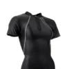 Sharkskin Chillproof Short Sleeve Chest Zip - Womens