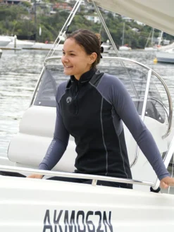 Sharkskin High Performance Long Sleeve Top Chest Zip Mens -Dive Roam Sharkskin High Performance Top Chest Zip Mens Lifestyle Womens