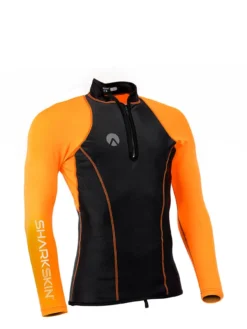 Sharkskin Performance Wear Long Sleeve - Mens 9 Sharkskin Performance Wear Long Sleeve - Mens -Dive Roam Sharkskin Performance Wear Long Sleeve Top Chest Zip Mens Orange