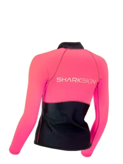 Sharkskin Performance Wear Long Sleeve - Womens 8 Sharkskin Performance Wear Long Sleeve - Womens -Dive Roam Sharkskin Performance Wear Long Sleeve Top Chest Zip Womens Pink Back