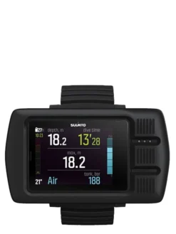 Suunto Eon Steel Black With USB Cable -Dive Roam Suunto Eon Steel Black Front in Protective Boot