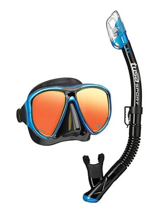TUSA Sport Black Pro Mirror Snorkel Set 2 TUSA Sport Black Pro Mirror Snorkel Set - Image 2