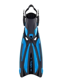 Tusa Solla Fins (Open-Heel) -Dive Roam TUSA SF 22 Solla Fins Black Fishtail Blue FB
